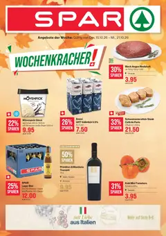 Vorschau des Merkblatts SPAR aktionen vom Shop SPAR gültig von 15.10.2026 bis 21.10.2026