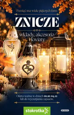 Pogląd gazetki "Stokrotka gazetka - Katalog Znicze" ze sklepu Stokrotka ważnej od 01.10.2026