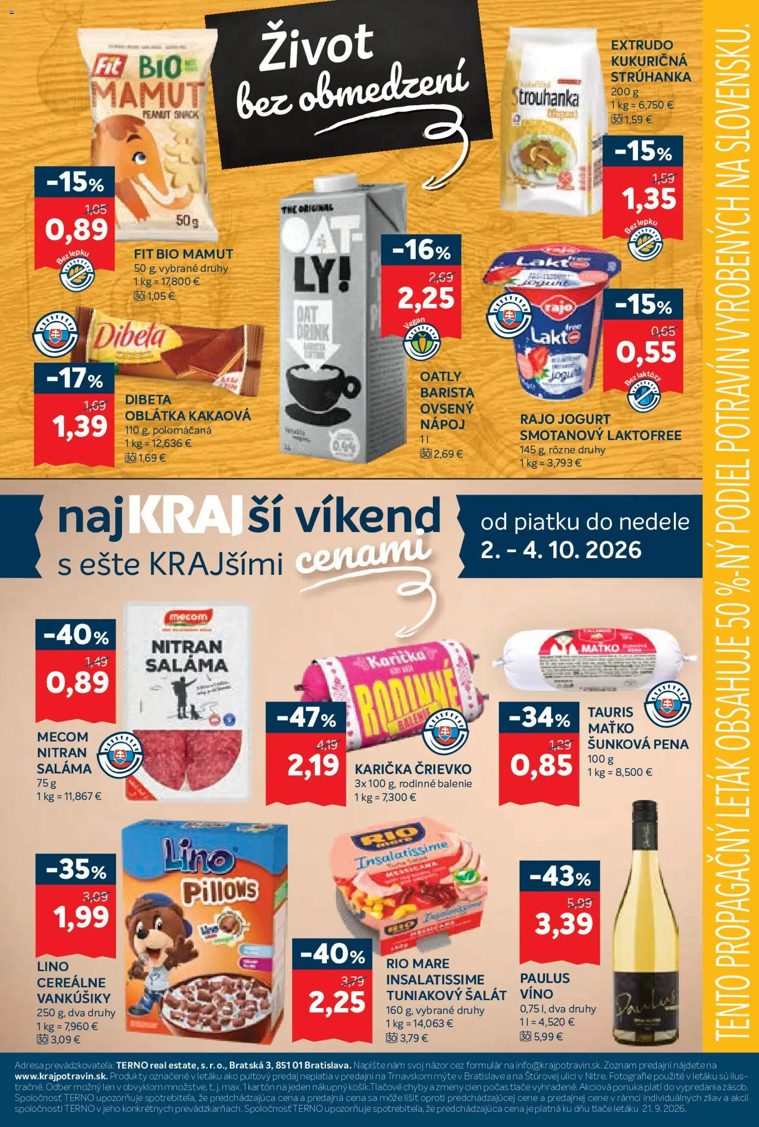 Náhľad Kraj letáku platného od 01.10.2026