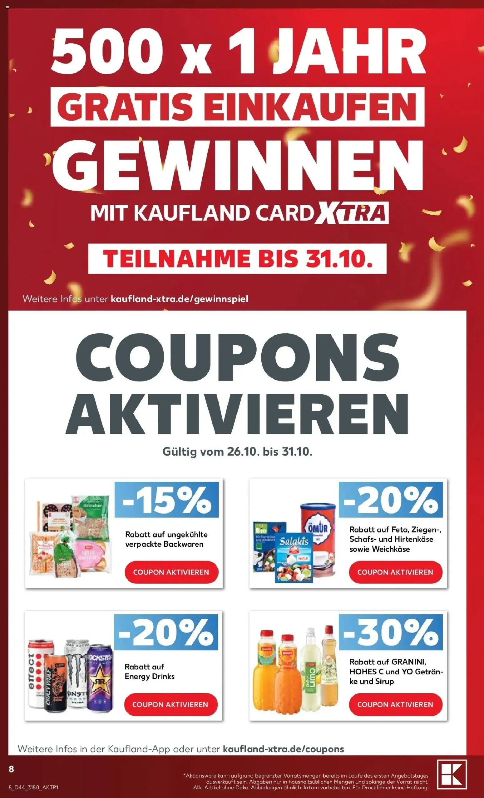 Vorschau von dem Prospekt des Geschäftes Kaufland, gültig ab dem 26.10.2026