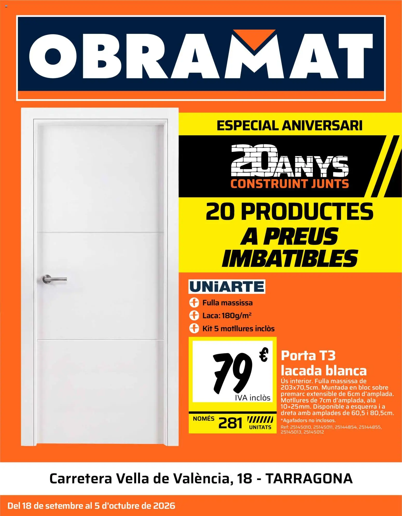 Vista previa del folleto de la tienda Obramat válido desde el 18/09/2026 