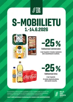Kaupan S-market S-market tarjoukset - S-mobiilietu esikatselu, voimassa 01/06/2026