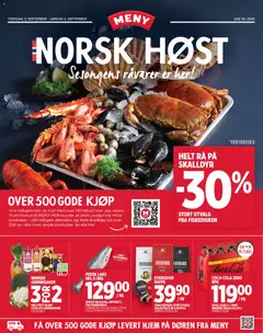 Forhåndsvis Meny kundeavis fra butikk Meny gyldig fra 03/09/2026
