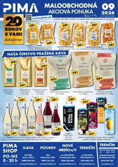 Náhľad PIMA s.r.o. letáku platného od 03.09.2026