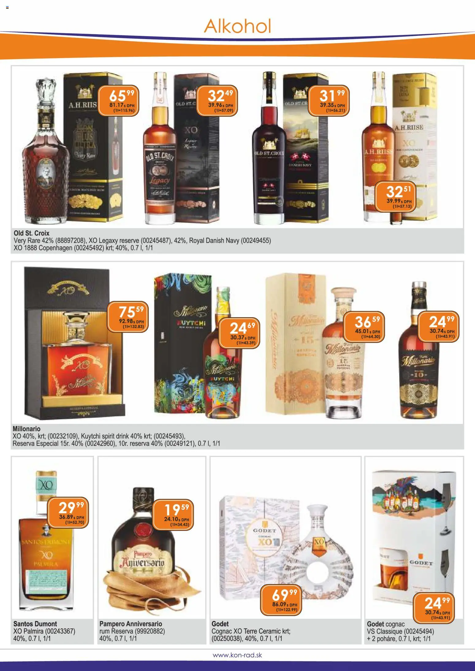 Náhľad KON - RAD letáku platného od 01.11.2026 - Alkohol, Rum
