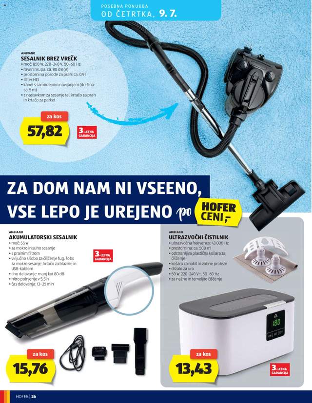 Novi Hofer katalog od 01.07.