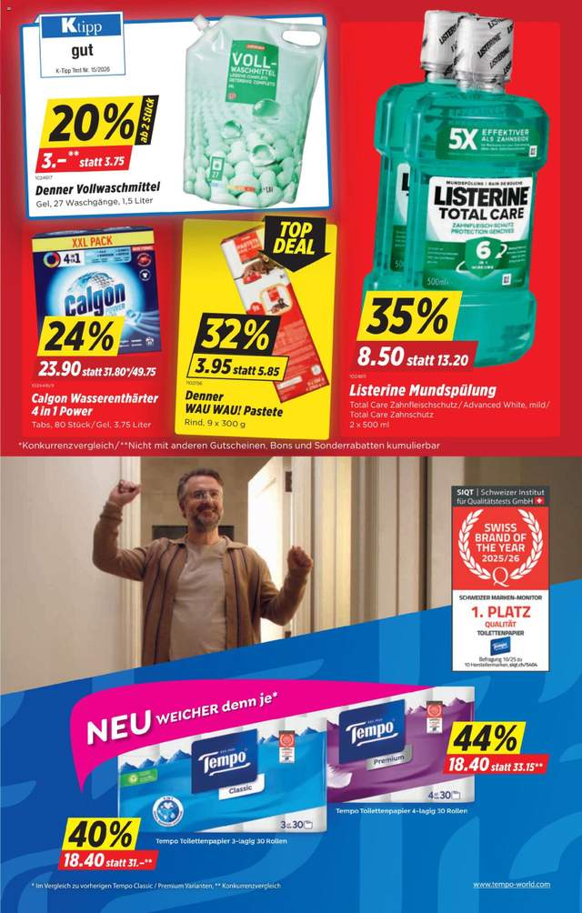 Neue Denner Aktionen ab 15.10.