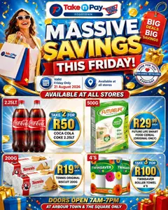 Preview of Take n Pay flyer valid from 21/08/2026