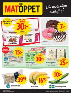 Förhandsgranska reklamblad Matöppet erbjudanden från butik Matöppet gäller från 29/06/2026