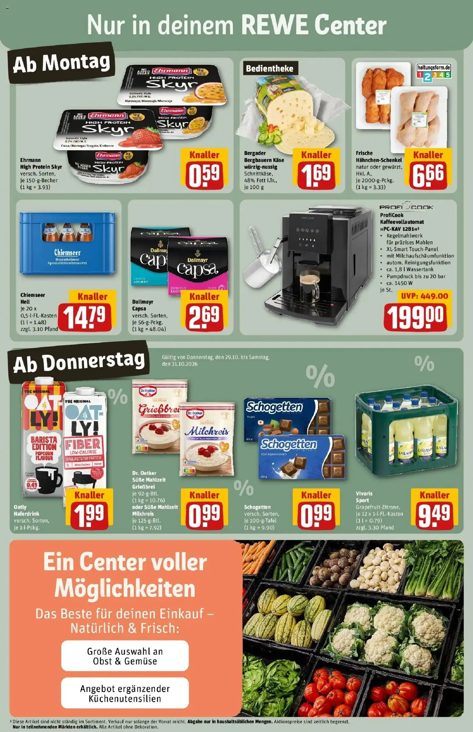 Vorschau von dem Prospekt des Geschäftes Rewe, gültig ab dem 26.10.2026