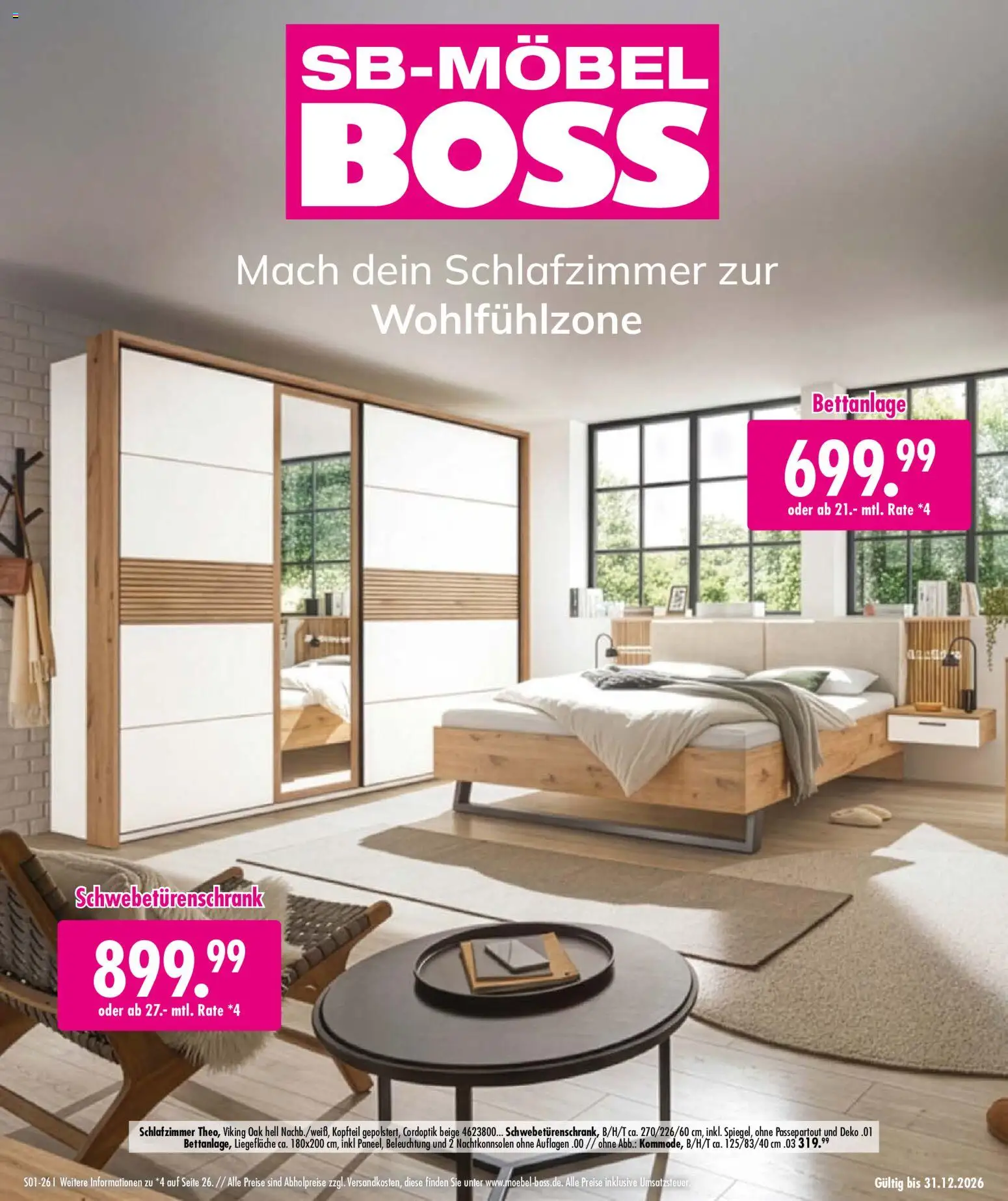 Vorschau von dem Prospekt des Geschäftes SB Möbel Boss, gültig ab dem 02.10.2026 - Schwebetürenschrank