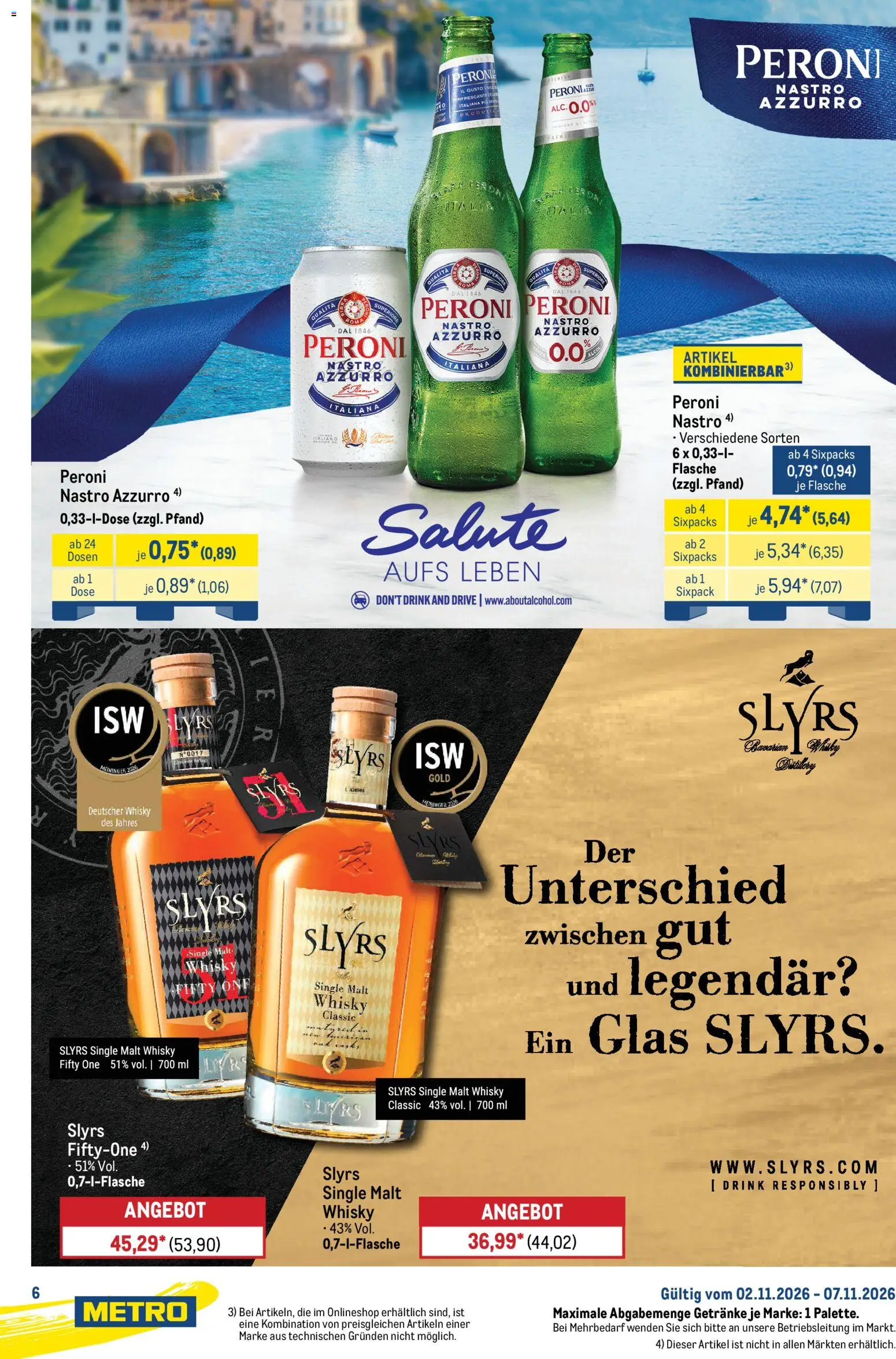 Vorschau von dem Prospekt des Geschäftes Metro, gültig ab dem 02.11.2026 - Whisky