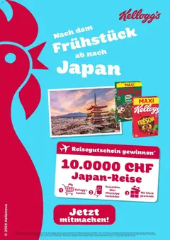 Vorschau des Merkblatts Kellogg: Nach dem Frühstück ab nach Japan. vom Shop Angebote gültig von 24.08.2026 bis 20.09.2026