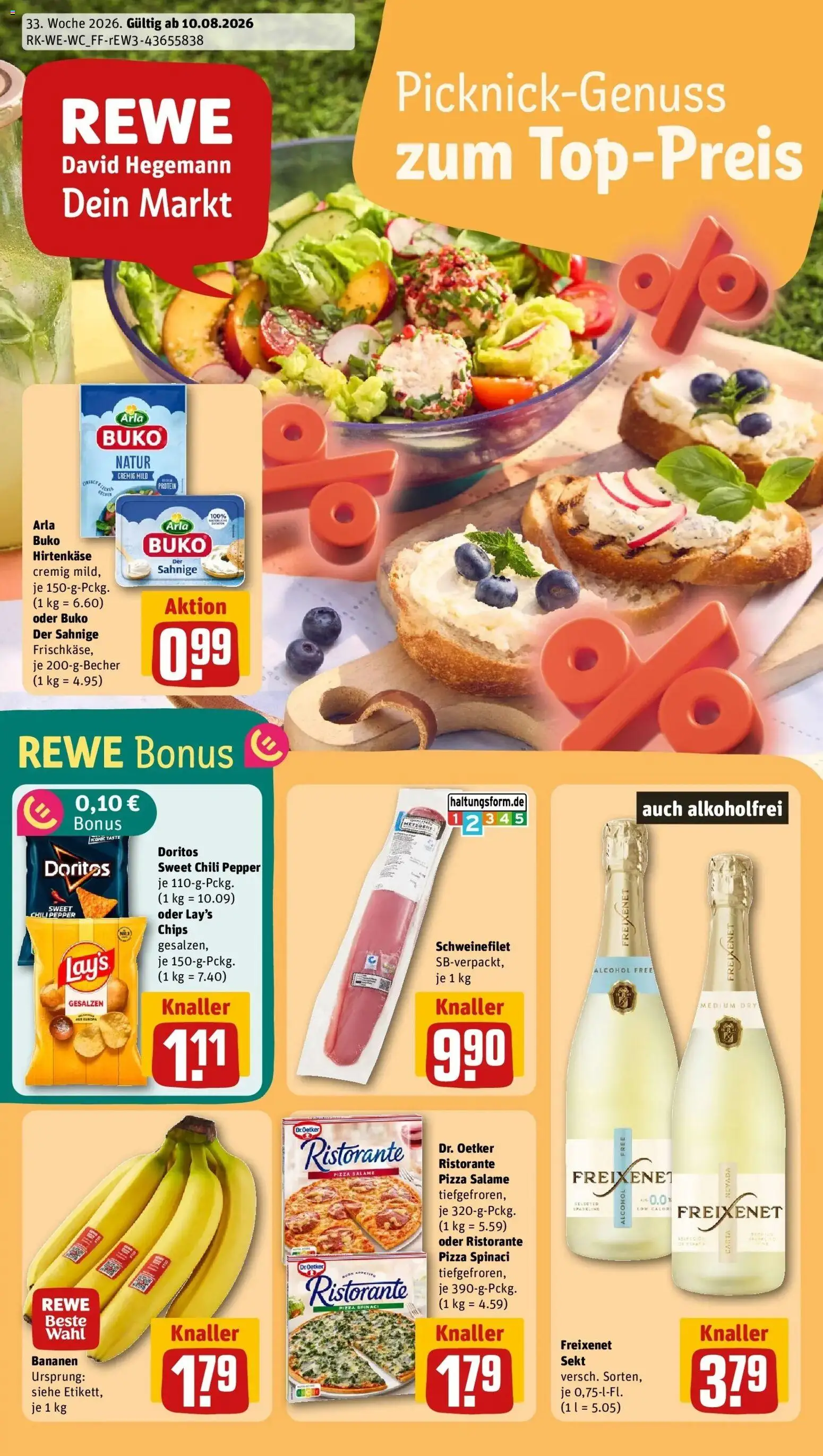 Vorschau von dem Prospekt des Geschäftes Rewe, gültig ab dem 10.08.2026