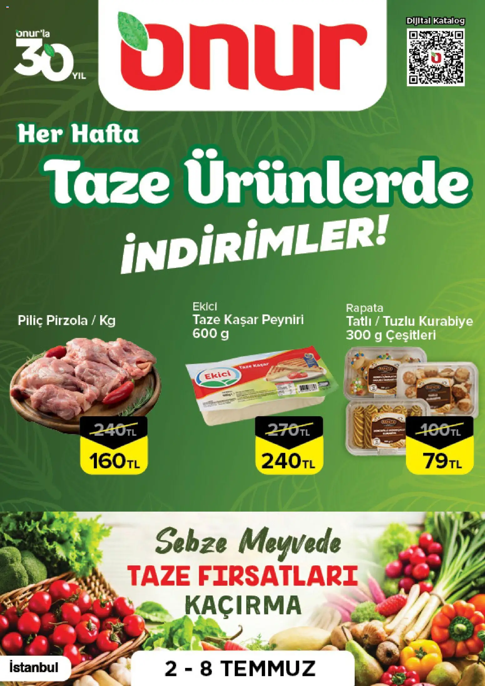 Onur Market Onur Market - Taze Ürünlerde İndirimler 02.07.2026 - Broşürünün önizlemesi
