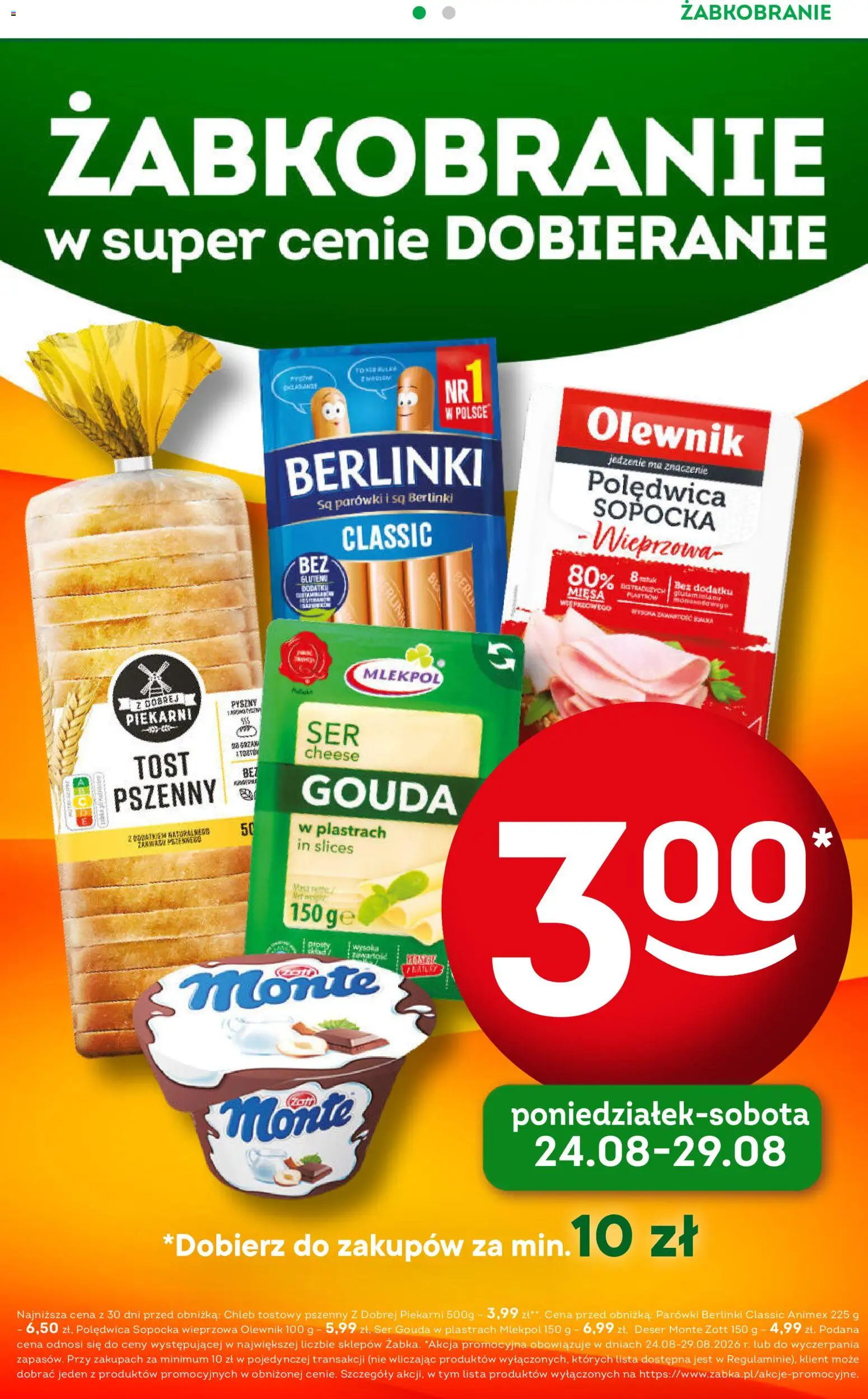 Pogląd gazetki "Żabka gazetka - Codzienne produkty" ze sklepu Żabka ważnej od 26.08.2026