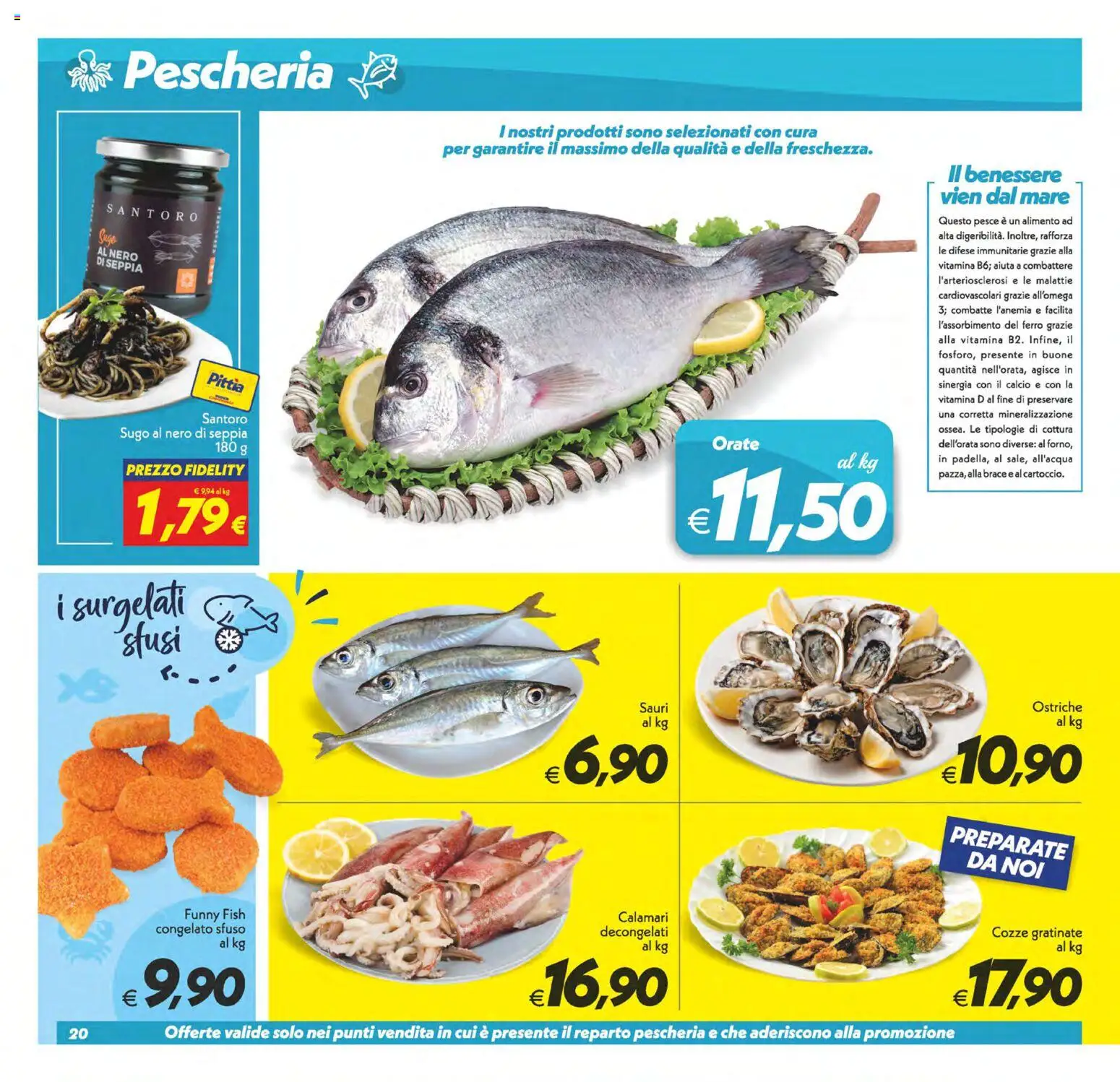 Anteprima dell'opuscolo SuperConveniente volantino Catania, Misterbianco dal negozio SuperConveniente valido da 01/09/2026 - Pesce, Cozze, Calamari, Ferro, Sugo