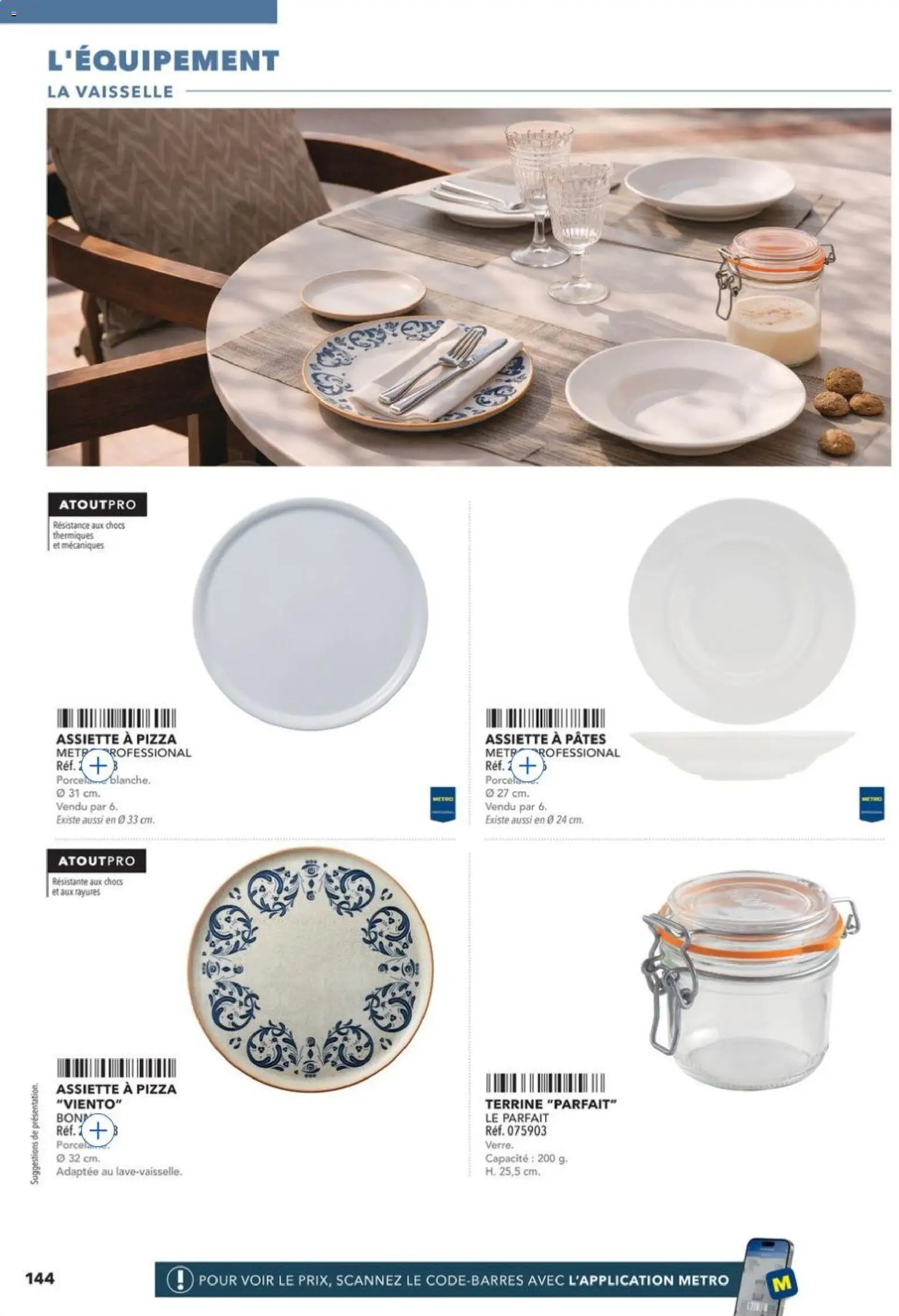 Prévisualisation de METRO - Guide Italie du magasin METRO formulaire valide 28/05/2026 - Pizza, Pâtes, Vaisselle, Assiette, Porcelaine