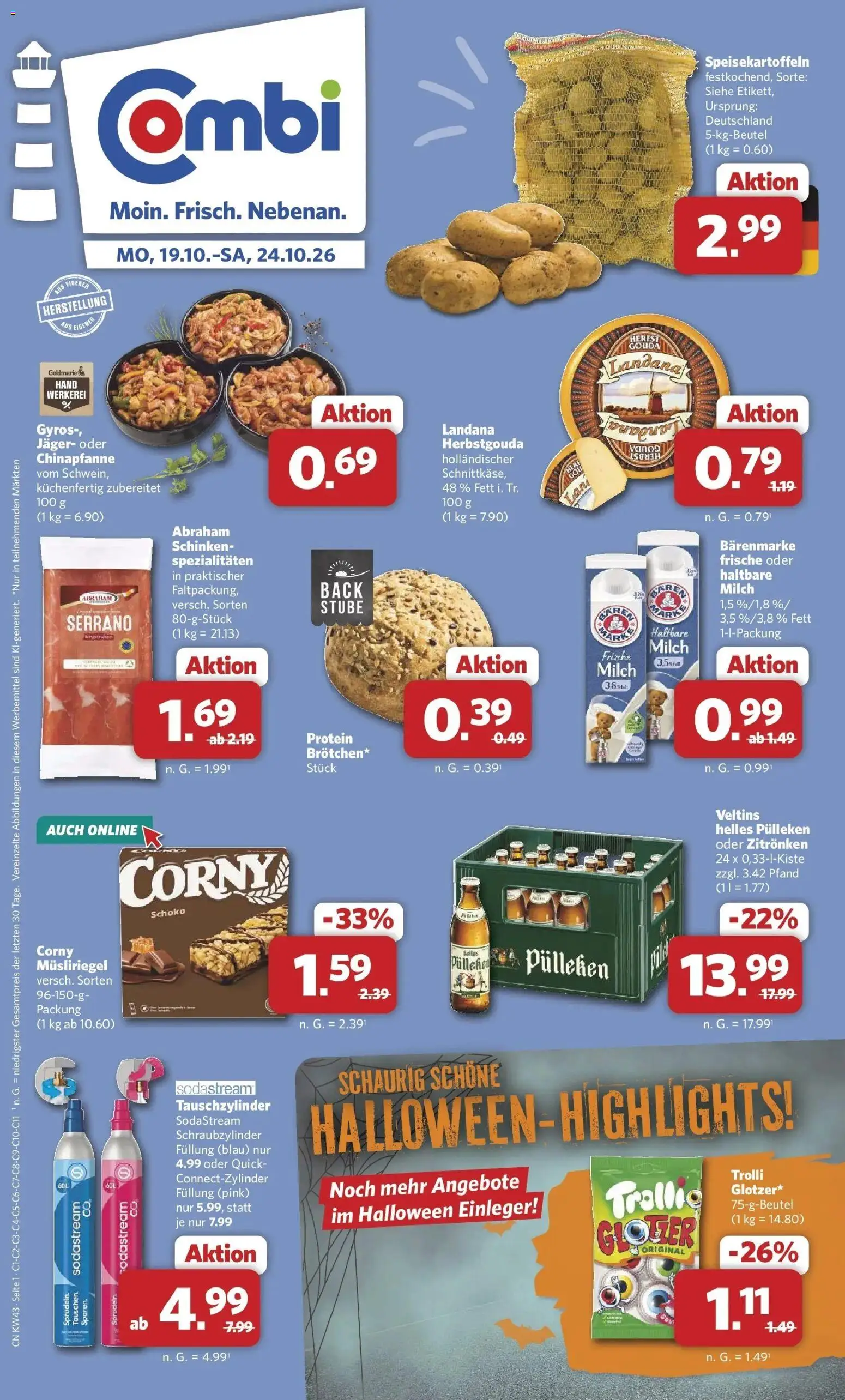 Vorschau von dem Prospekt des Geschäftes Combi, gültig ab dem 19.10.2026