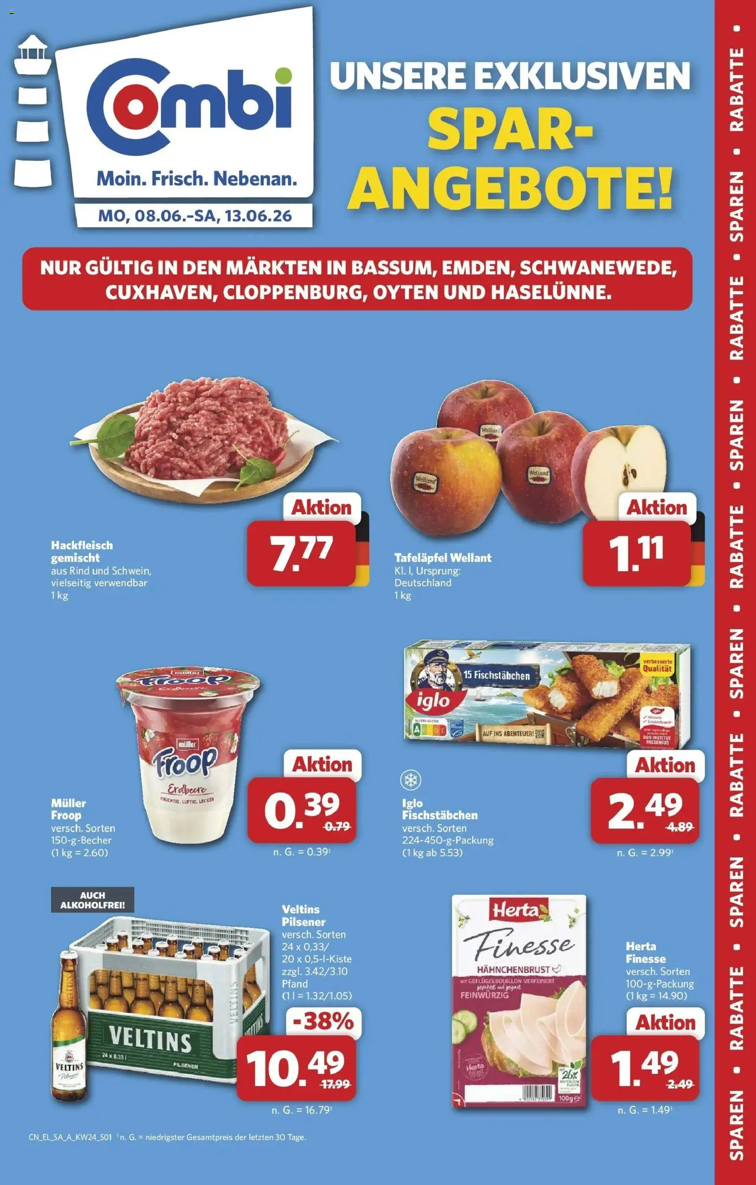 Vorschau von dem Prospekt des Geschäftes Combi, gültig ab dem 08.06.2026