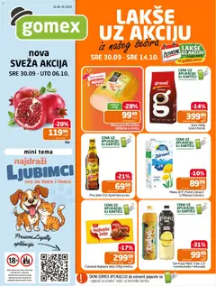 Pregled Gomex kataloga - važi od 30.09.2026