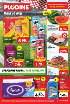Pregled letka Plodine Katalog trgovine Plodine vrijedi od 24.06.2026