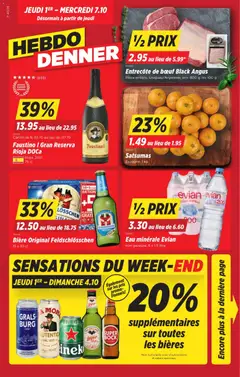 Vorschau des Merkblatts Denner aktionen FR vom Shop Denner gültig von 01.10.2026 bis 07.10.2026