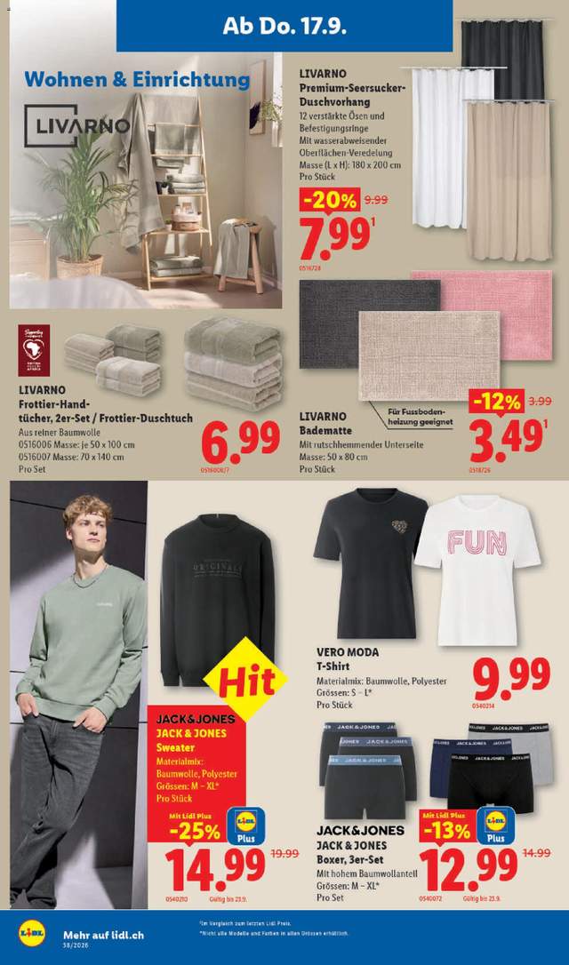 Neue Lidl Aktionen ab 17.09.