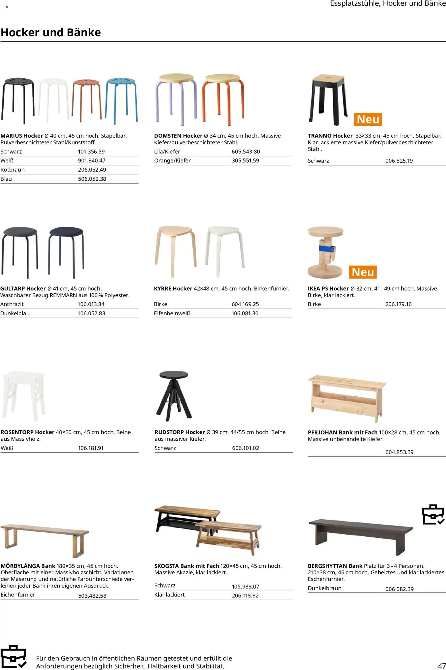 Vorschau von dem Prospekt des Geschäftes Ikea, gültig ab dem 11.09.2026 - Hocker