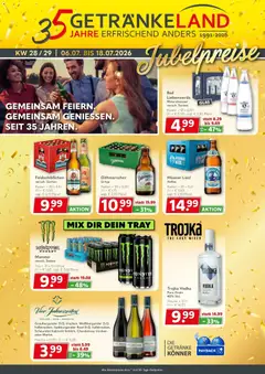 Vorschau von dem Prospekt des Geschäftes Getränkeland, gültig ab dem 06.07.2026