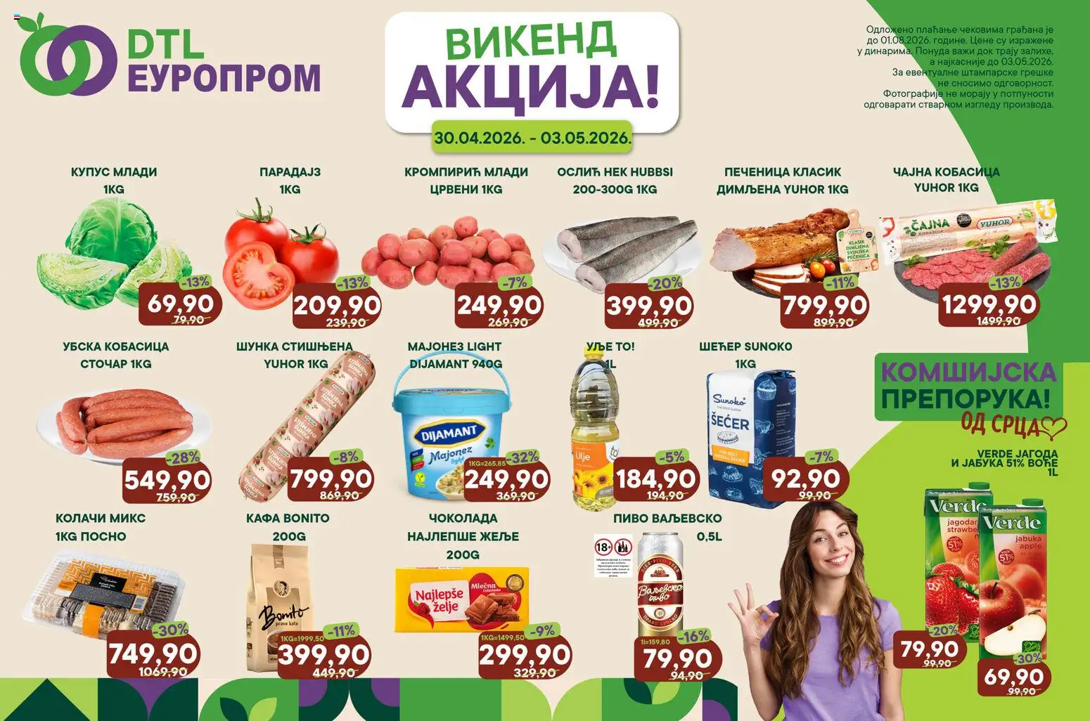 Pregled Europrom kataloga - važi od 30.04.2026