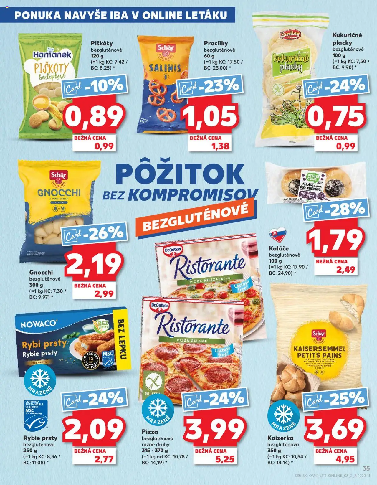 Náhľad Kaufland letáku platného od 09.10.2025 - Pizza, Mozzarella, Piškóty