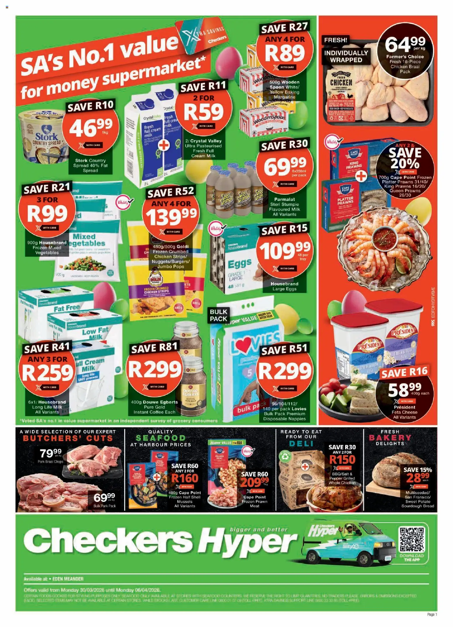 Checkers - Eastern Cape - Hyper March Month-End Promotion Eden Meander ...