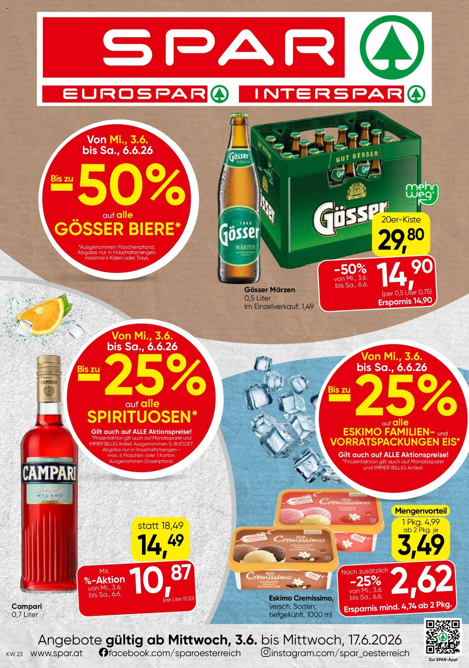 Vorschau der Angebote: Spar Spar - Oberoesterreich gültig ab 03.06.2026 - Campari
