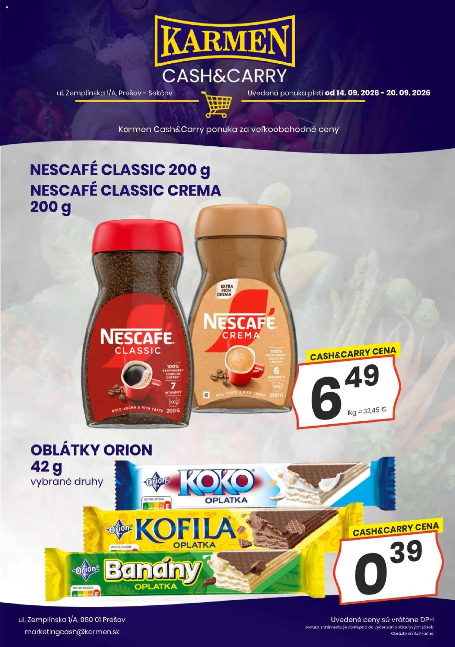 Náhľad KARMEN CBA letáku platného od 14.09.2026