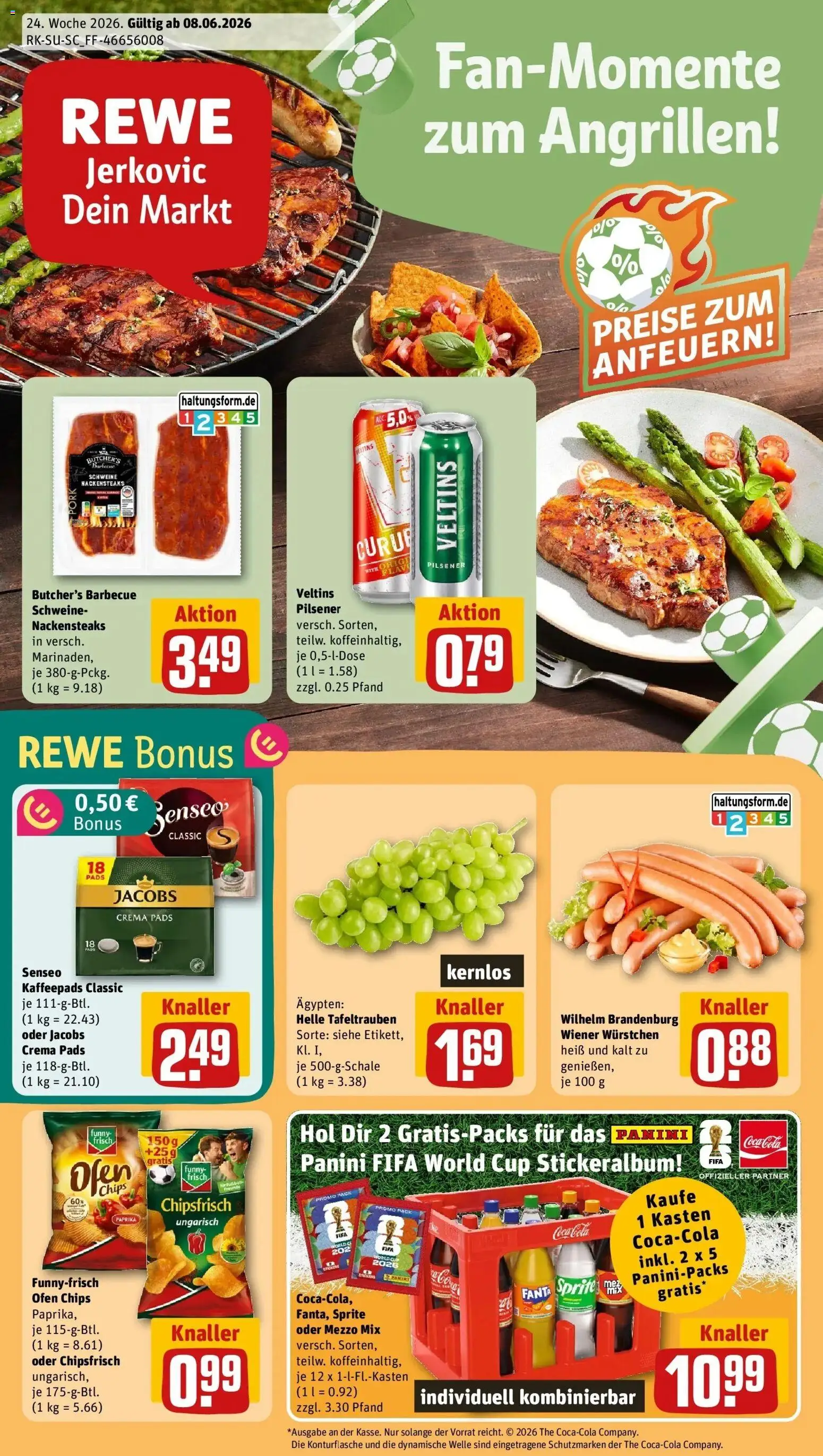Vorschau von dem Prospekt des Geschäftes Rewe, gültig ab dem 08.06.2026