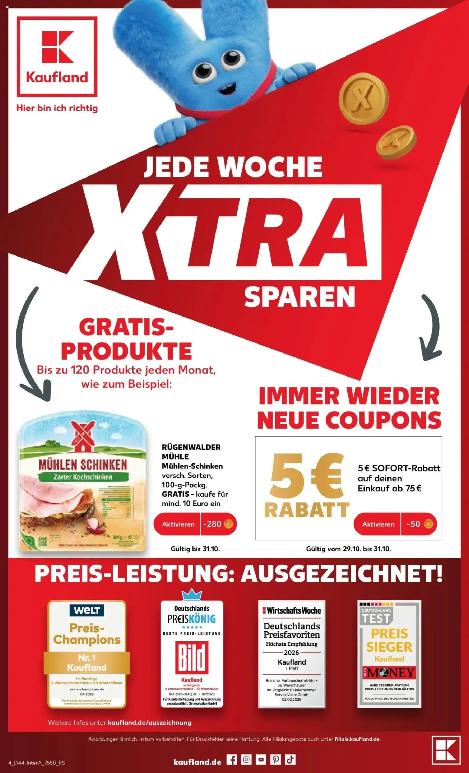 Vorschau von dem Prospekt des Geschäftes Kaufland, gültig ab dem 26.10.2026