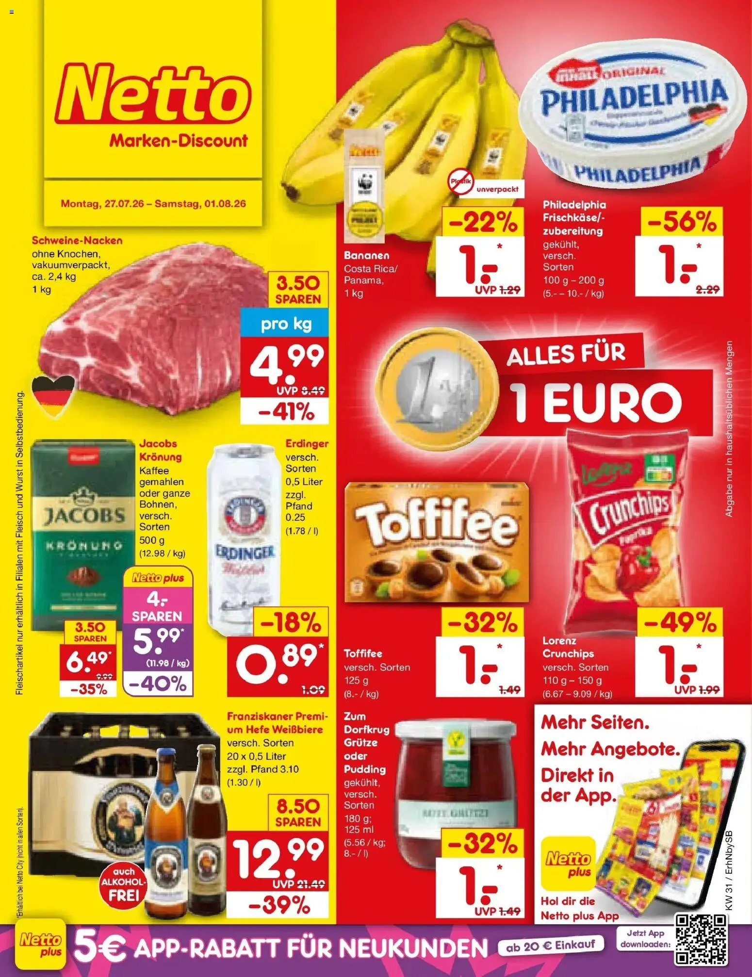 Vorschau von dem Prospekt des Geschäftes Netto Marken-Discount, gültig ab dem 27.07.2026