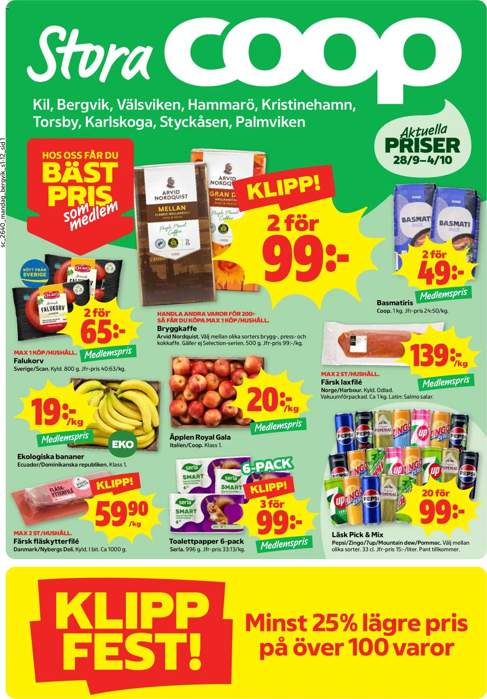 Förhandsgranska reklamblad Stora Coop erbjudanden från butik Stora Coop gäller från 28/09/2026