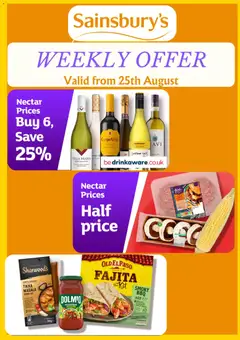Preview of Sainsbury's Sainsbury's - Offers valid from 25/08/2026