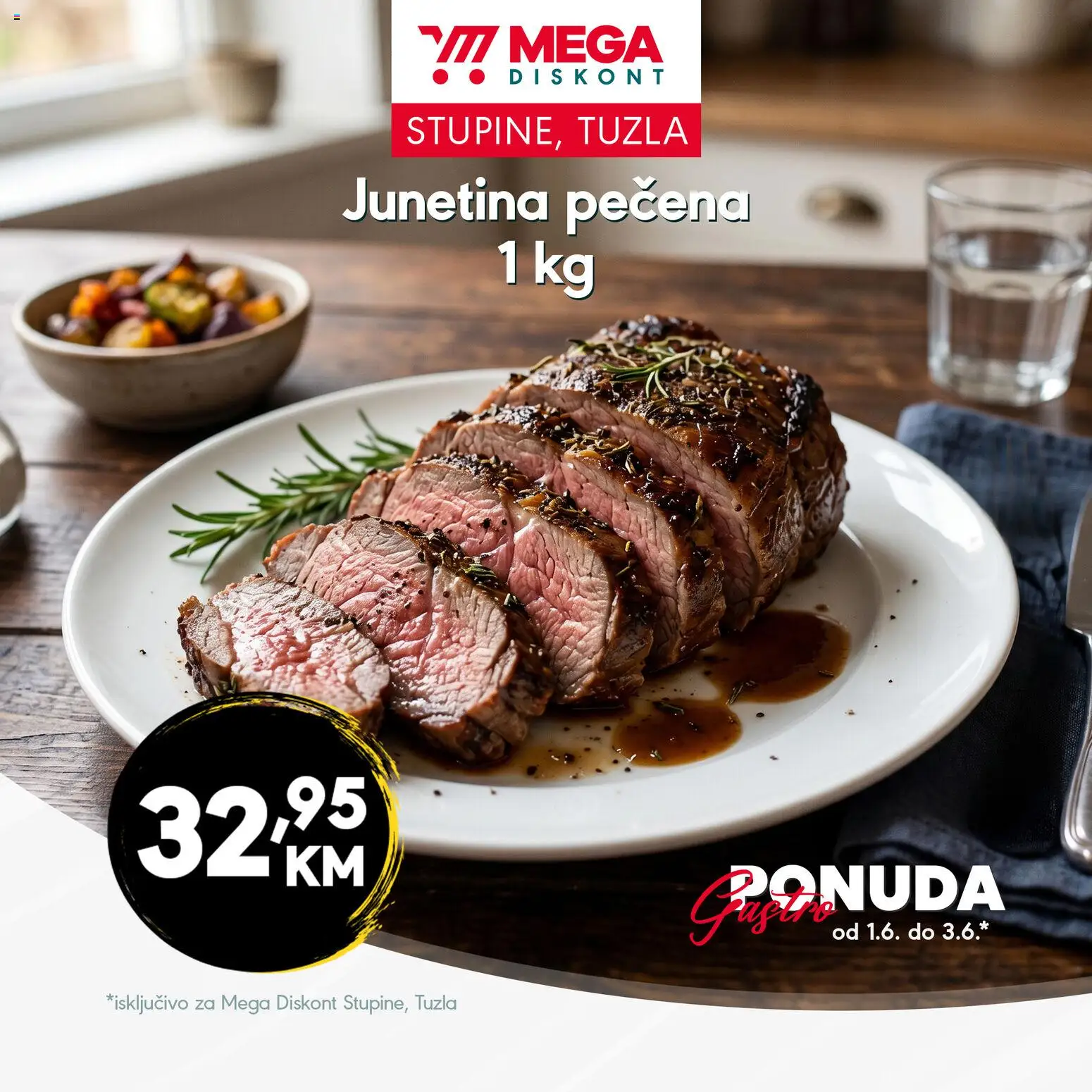 Pregled letka Mega Diskont gastro ponuda trgovine Mega Diskont vrijedi od 01.06.2026