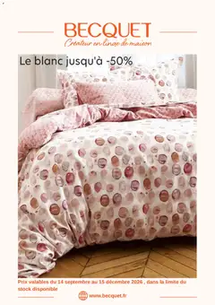 Prévisualisation de Catalogue Becquet Automne du magasin Becquet formulaire valide 16/10/2026