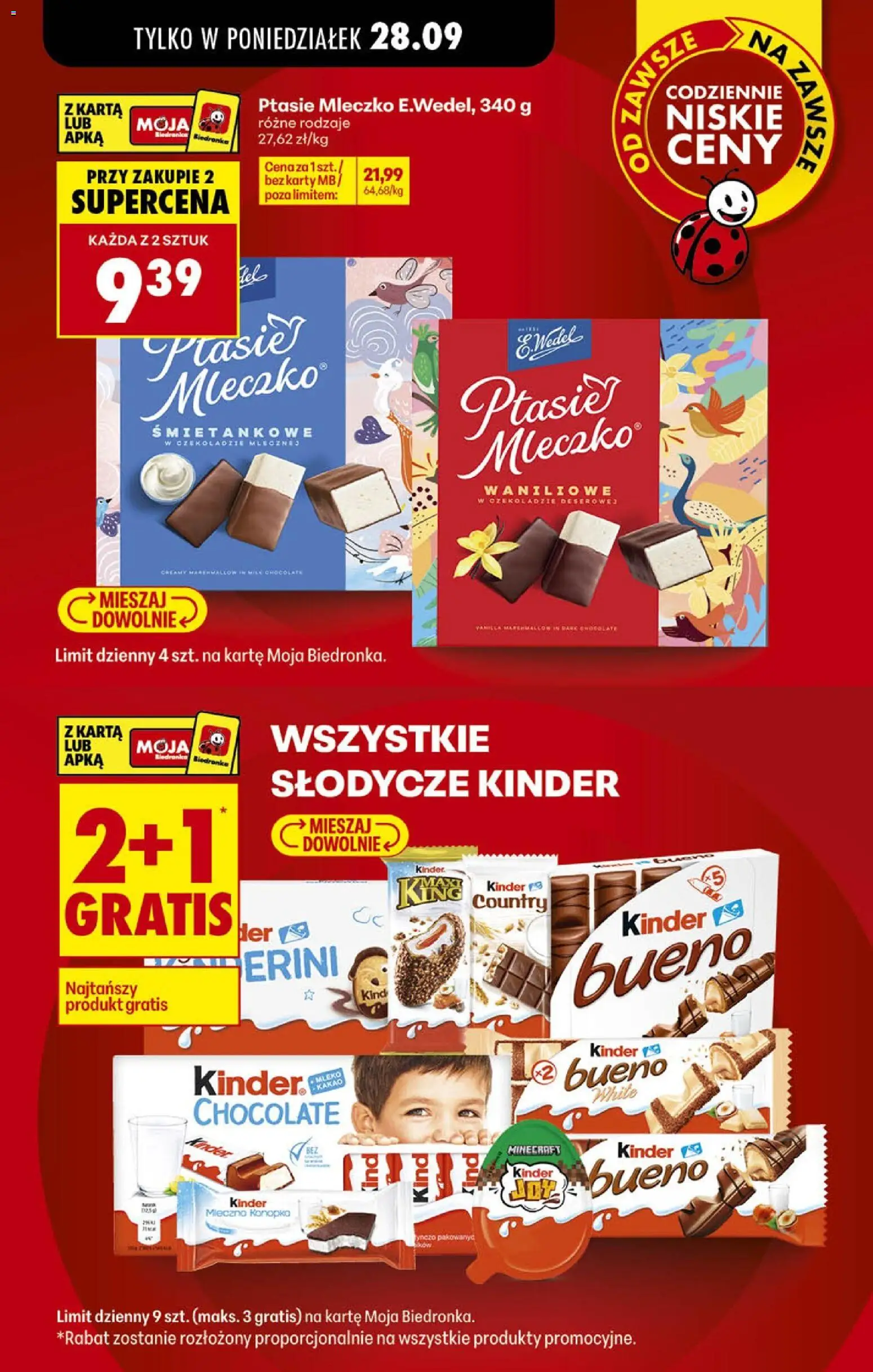 Pogląd gazetki "Biedronka gazetka od poniedziałku" ze sklepu Biedronka ważnej od 28.09.2026