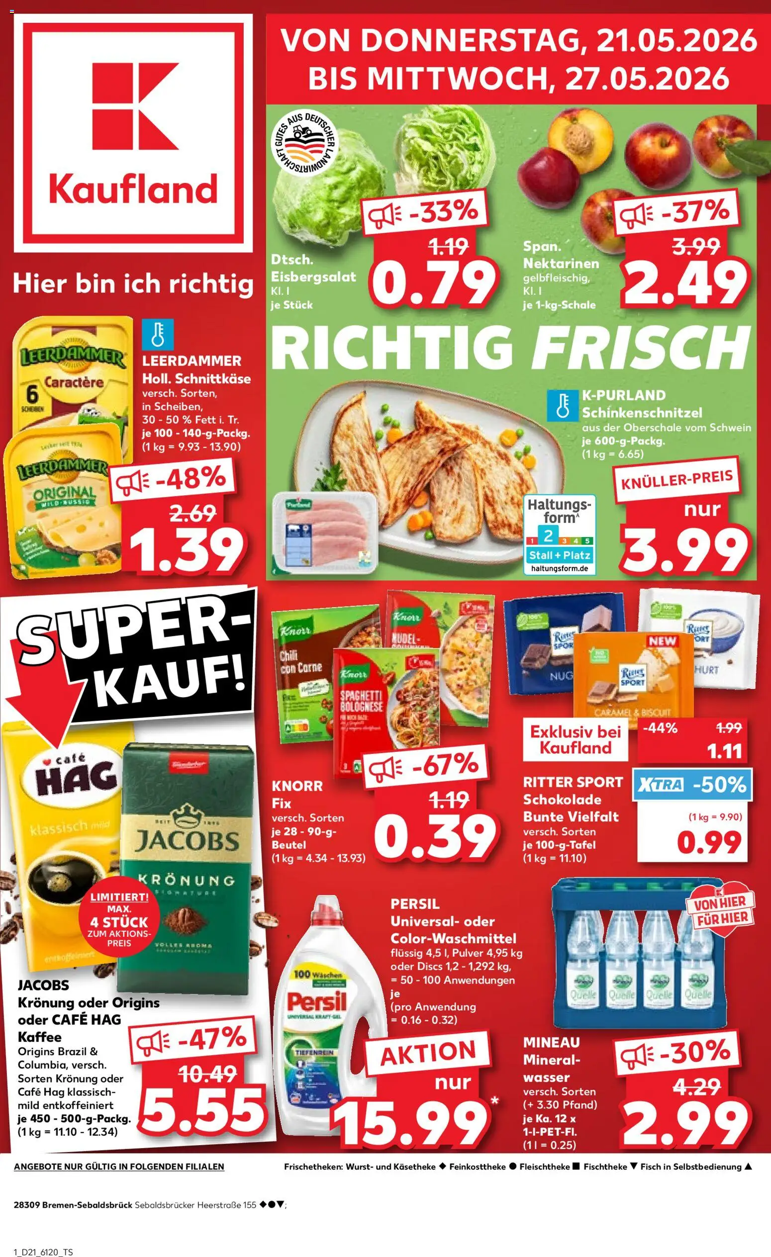 Vorschau von dem Prospekt des Geschäftes Kaufland, gültig ab dem 21.05.2026