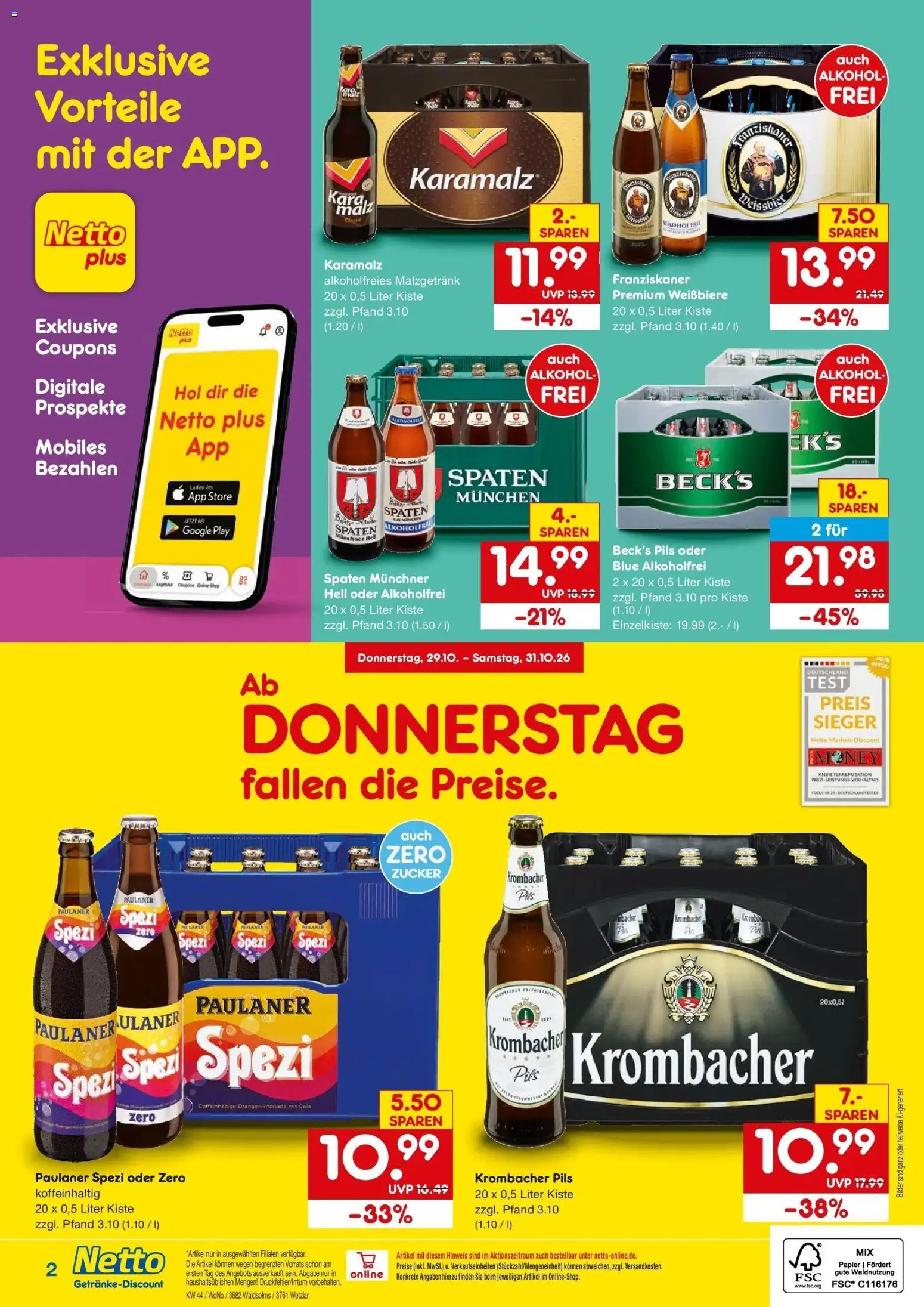 Vorschau von dem Prospekt des Geschäftes Netto Marken-Discount, gültig ab dem 26.10.2026