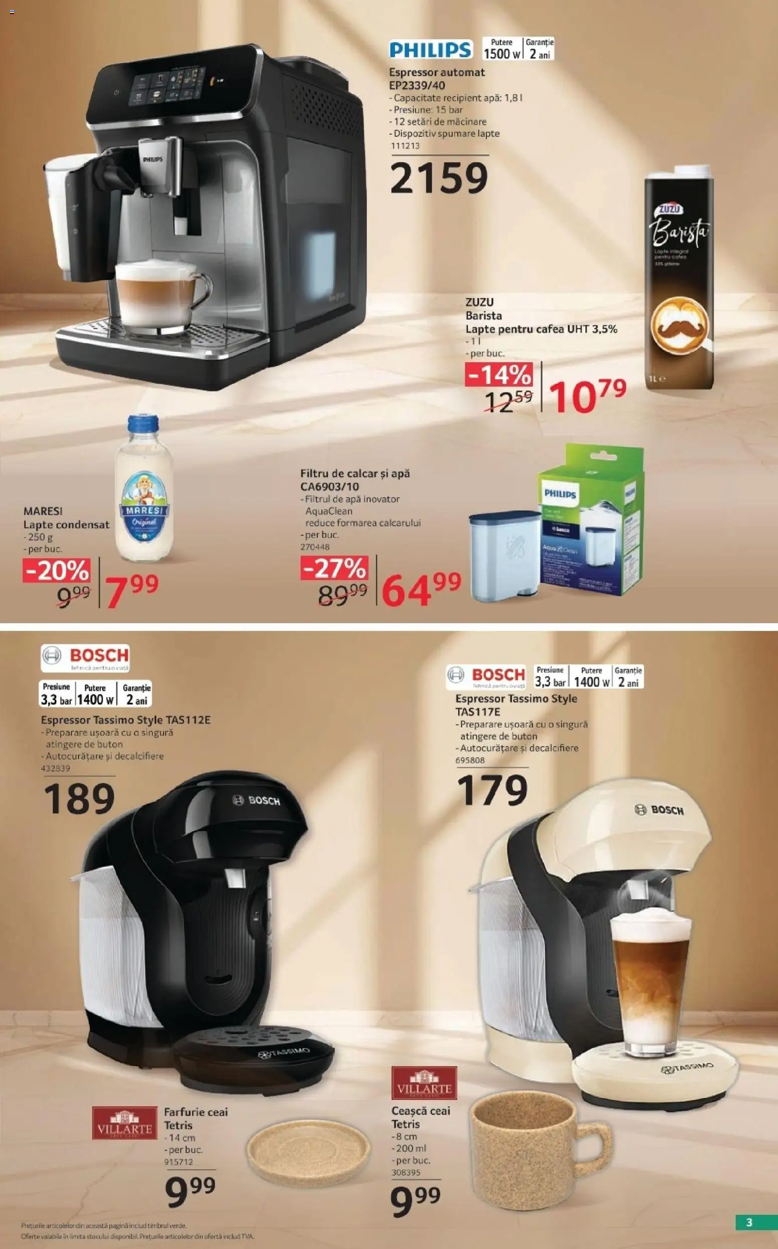 Previzualizarea de cataloage: Selgros Selgros Catalog Oferte de sezon valabil de la 02.10.2026 - Apă, Philips, Cafea, Ceai, Lapte, Style, Zuzu, Farfurie