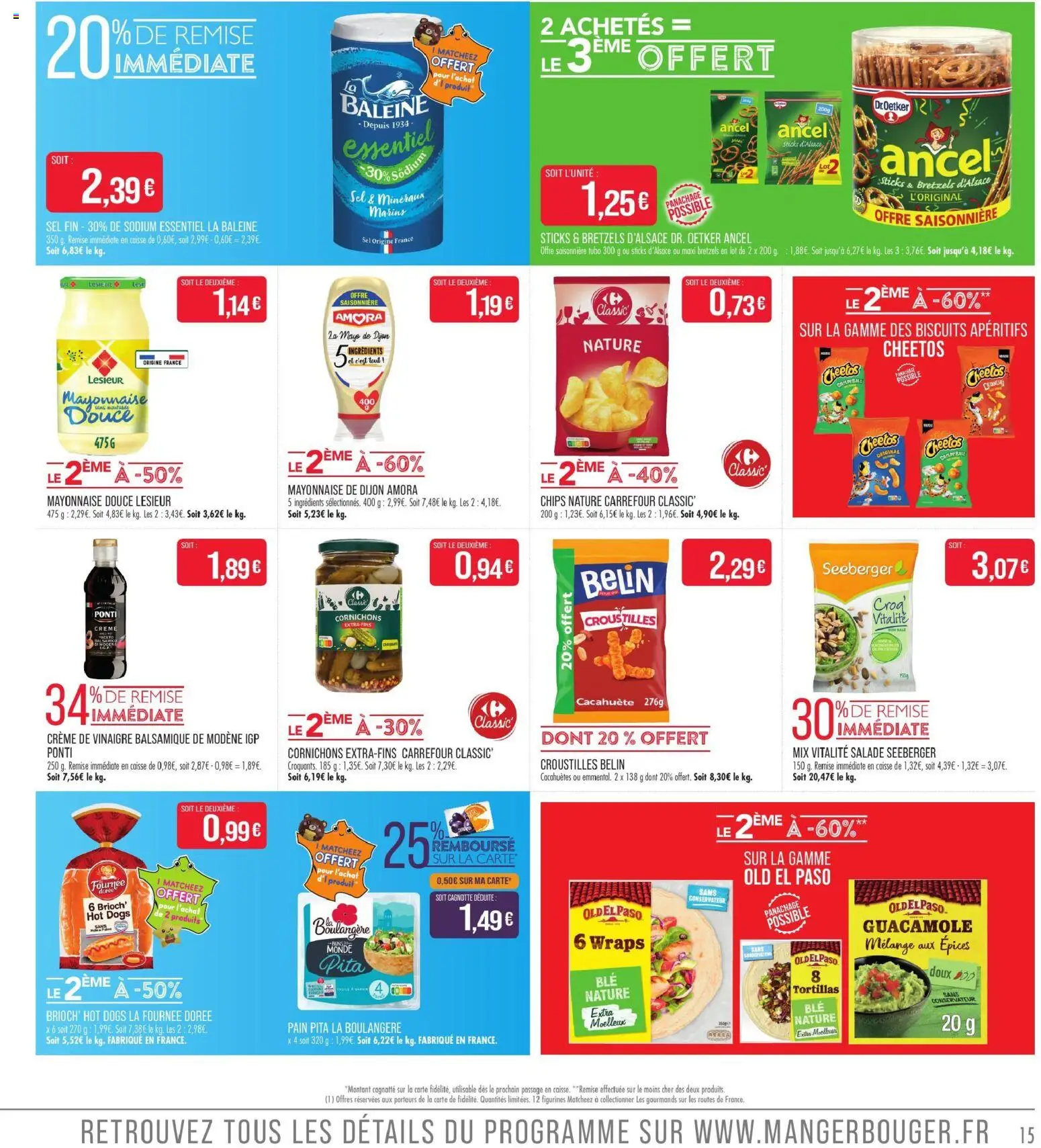 Prévisualisation de Match Supermarché prospectus du magasin Match Supermarché formulaire valide 01/09/2026 - Salade, Guacamole, Tortillas, Cacahuètes, Mayonnaise, Sel, Vinaigre, Chips nature