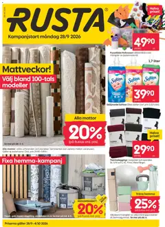 Förhandsgranska reklamblad Rusta erbjudanden från butik Rusta gäller från 28/09/2026