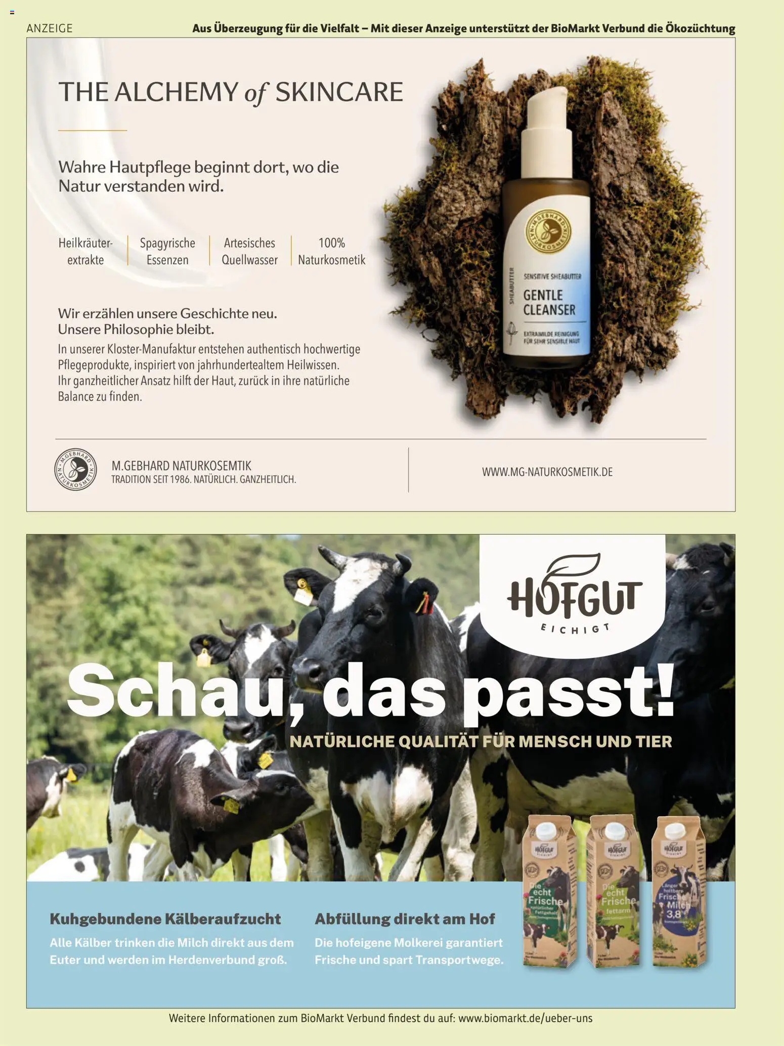 Vorschau von dem Prospekt des Geschäftes BioMarkt, gültig ab dem 26.10.2026 - Milch