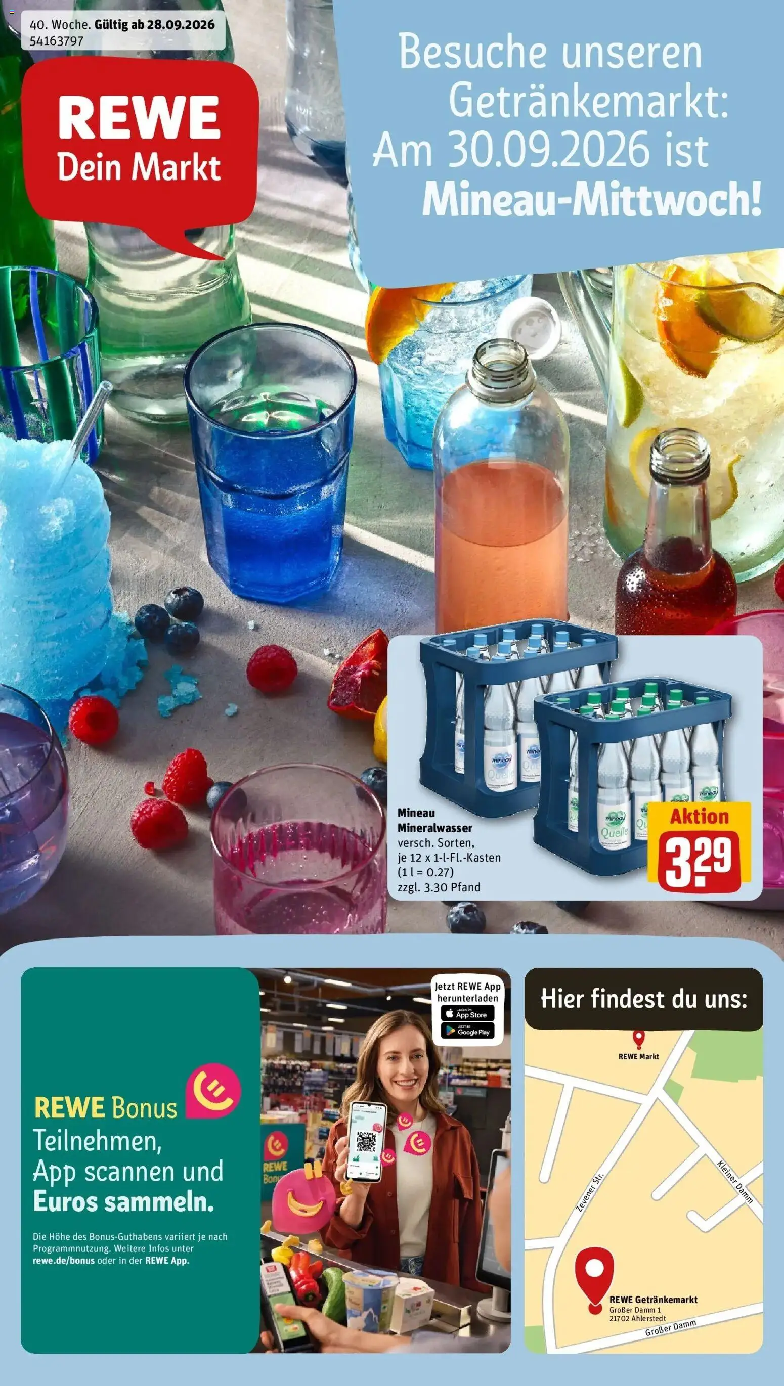 Vorschau von dem Prospekt des Geschäftes Rewe, gültig ab dem 28.09.2026